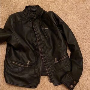 Girl Leather Jacket (BLACK)